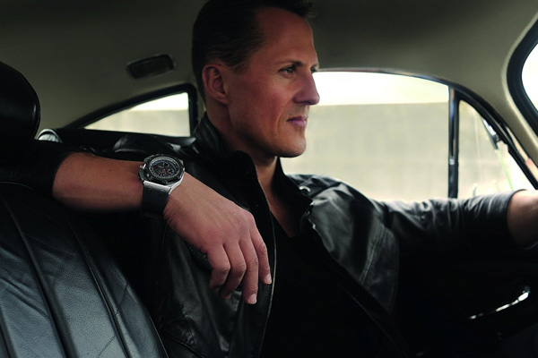 Michael Schumacher and red second hand copy Audemars Piguet Royal Oak Offshore Michael Schumacher