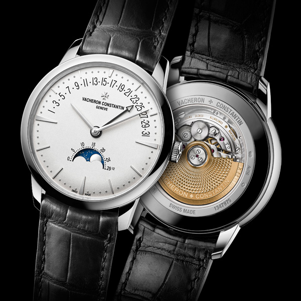 White Dial Fake Vacheron Constantin Patrimony Moonphase & Retrograde Date Watches With New Appearance