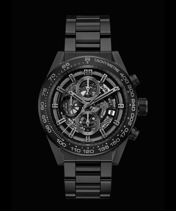 black titanium fake TAG Heuer Carrera Heuer-01