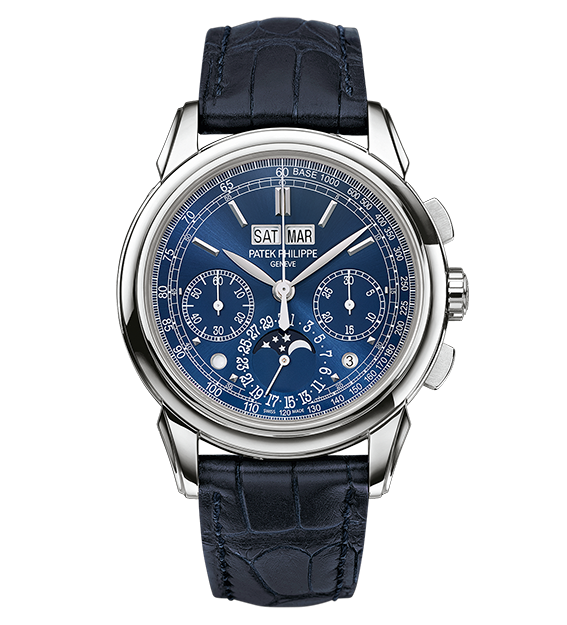 Patek Philippe Grand Complications Replica Watches With Blue Alligator Straps Discounted For Men