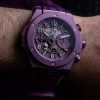 Hands-On: Cheap UK Replica Hublot Big Bang UNICO Summer Purple Watches 42MM In Aluminum