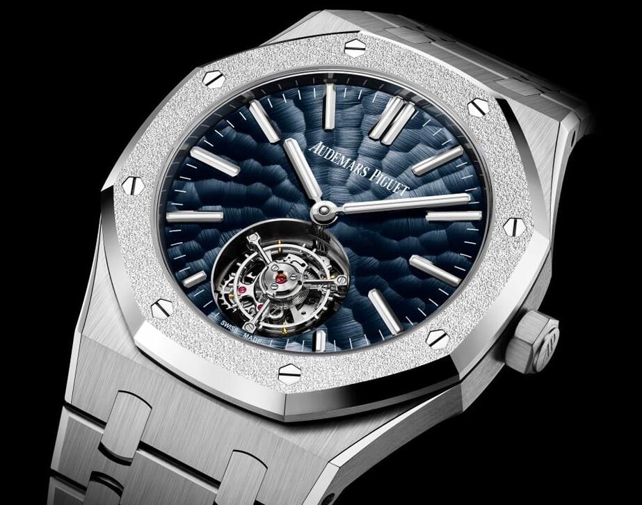 The New Dimpled Dial Of The UK High Quality Audemars Piguet Royal Oak Selfwinding Flying Tourbillon Fake Watches